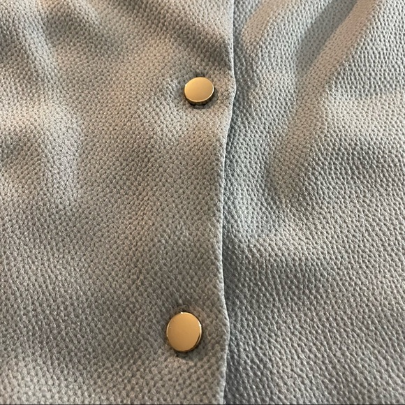 REISS bluish gray sleeveless shell shirt size US 2 - Picture 5 of 10